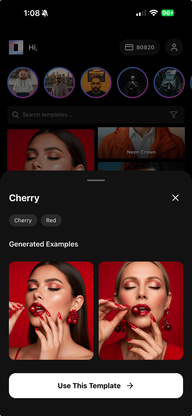 App Screenshot 2 - AI Generation Process